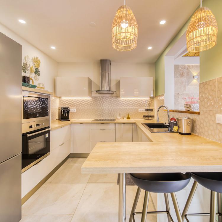 Cuisine américaine conviale et épurée.